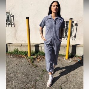 Nooworks Coveralls Railroad Denim Large